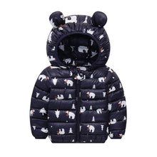 Load image into Gallery viewer, Thick Ears Hooded Newborn Jacket Outwear