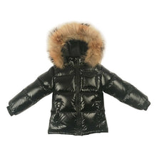 Load image into Gallery viewer, White duck down jackets for baby girl