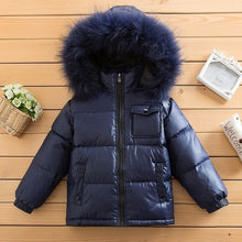Load image into Gallery viewer, White duck down jackets for baby girl