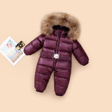 Load image into Gallery viewer, Winter jumpsuit duck down jackets for infant