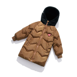 Thick Windproof Girl Winter Jackets For Girls