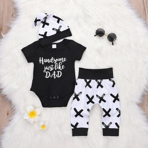 Toddler cute Baby Boy letter Cotton outfit