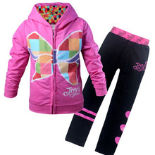Load image into Gallery viewer, Toddler Girl Long Sleeve Tops Hooded + Pant