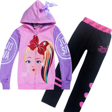 Load image into Gallery viewer, Toddler Girl Long Sleeve Tops Hooded + Pant